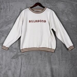 Billabong Lost Paradise Embroidered Crewneck‎ Sweatshirt Women's Size Large